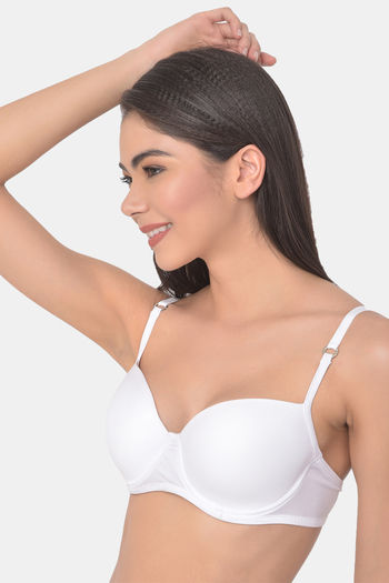 Buy Clovia Push Up Wired Full Coverage T-Shirt Bra - Beige at Rs.533 online