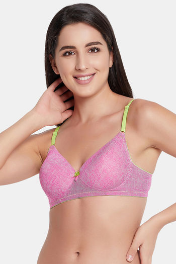 Buy Clovia Push Up Non Wired Medium Coverage T-Shirt Bra - Pink at Rs.588  online