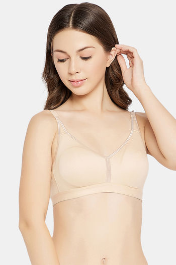 Buy Clovia Push Up Wired Full Coverage T-Shirt Bra - Beige at Rs