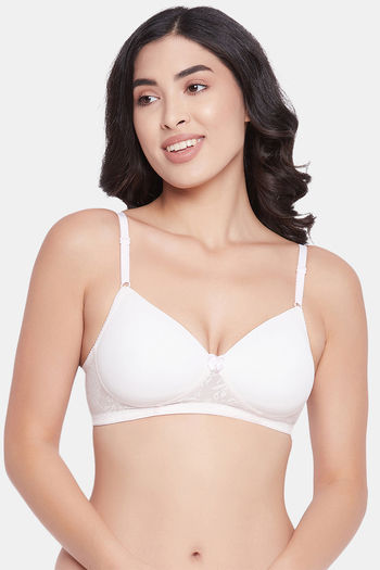 Buy Zivame Beautiful Basics Padded Wired 3/4th Coverage T-Shirt Bra -  Violet Tulle at Rs.699 online