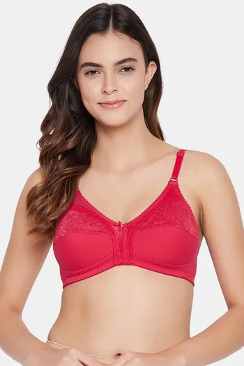 Buy Clovia Double Layered Non Wired Full Coverage T-Shirt Bra - Pink at  Rs.494 online