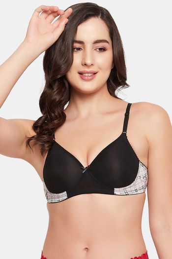 Buy Clovia Padded Wired Medium Coverage Push-Up Bra - Red at Rs.664 online