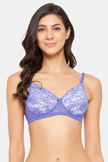 Buy Clovia Lightly Lined Non Wired Full Coverage T-Shirt Bra - Lavender at  Rs.1199 online