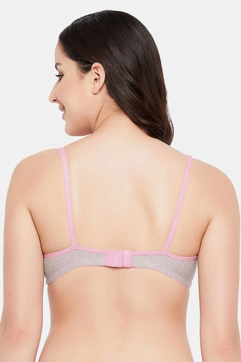 Buy Clovia Single Layered Non Wired Full Coverage T-Shirt Bra - Grey at  Rs.329 online