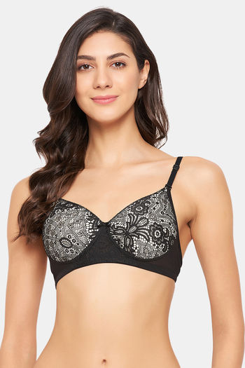 Buy Clovia Padded Wired Medium Coverage Backless Bra - Black at Rs