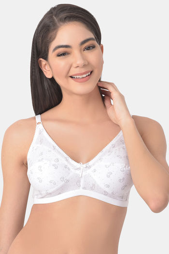 Clovia Double Layered Non Wired Full Coverage Basic Bra - White