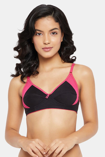 Buy Clovia Non Padded Blended Minimizer Bra - Black Online at Low Prices in  India 