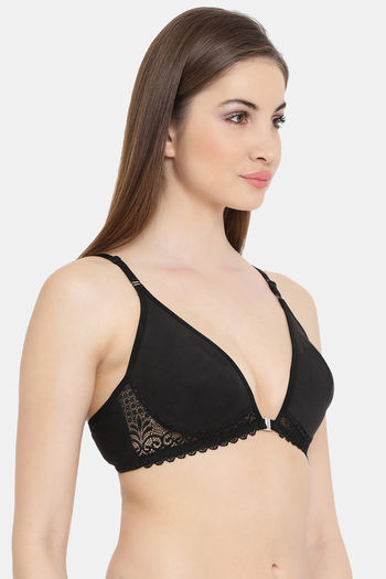 Buy Clovia Double Layered Non Wired Basic Bra - Black at Rs.329