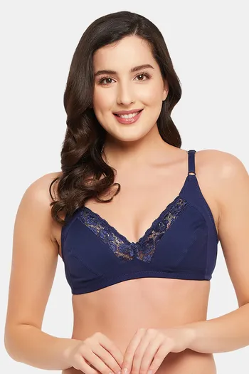 Buy Clovia Single Layered Non Wired Full Coverage T-Shirt Bra - Blue at  Rs.371 online