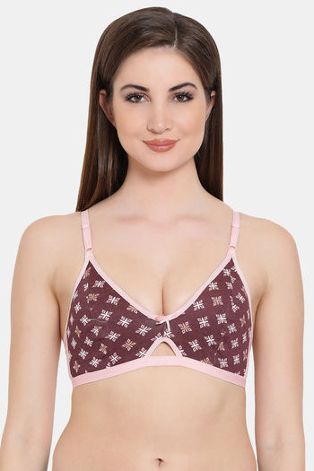 Buy Clovia Double Layered Non Wired Full Coverage Basic Bra - Maroon at  Rs.305 online