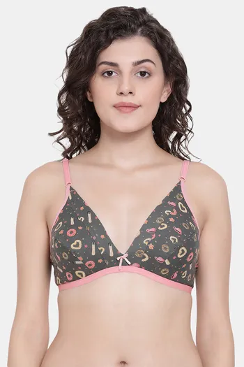 Buy online Grey Net Bralette Bra from lingerie for Women by Clovia