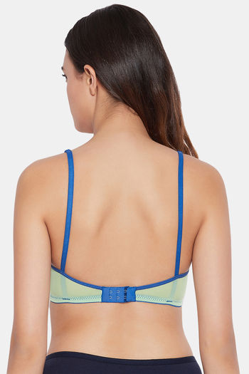 Buy Clovia Double Layered Non Wired Full Coverage Basic Bra - Green at  Rs.329 online