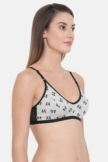 Buy Clovia Double Layered Non Wired Basic Bra - Grey at Rs.305