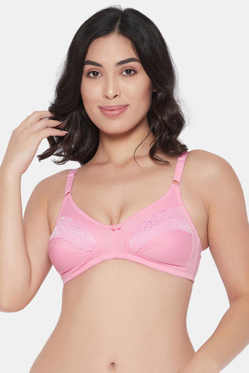 Buy Clovia Pink Non Wired Non Padded Bandeau Bra for Women Online