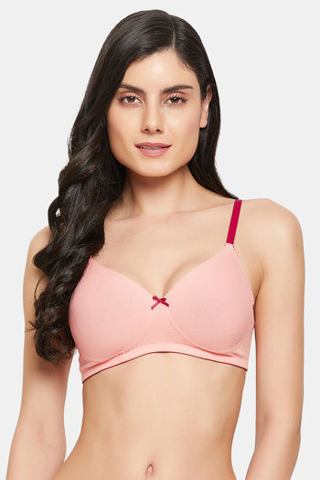 Buy Clovia Lightly Padded Non Wired Medium Coverage T-Shirt Bra