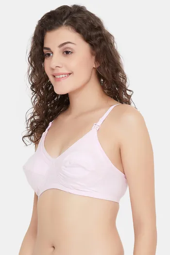 Buy Clovia Double Layered Non Wired Full Coverage Maternity / Nursing Bra -  Pink at Rs.490 online