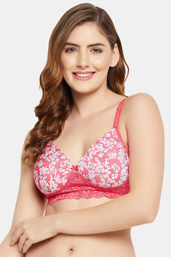 Buy Clovia Lightly Padded Non Wired Full Coverage T-Shirt Bra - Peach at  Rs.588 online