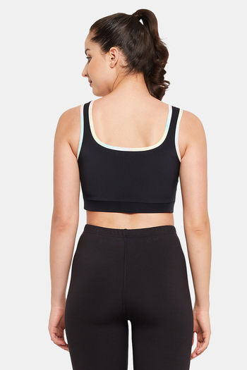 Buy Soie Full Coverage High Impact Padded Non-Wired Sports Bra - Black at  Rs.988 online