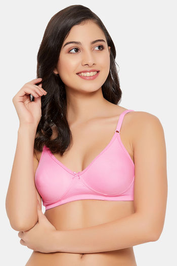 Buy Fashion Lace Cups Non-padded Bra In Hot Pink - Women's Bra Online India  - BR0226P14 | Clovia