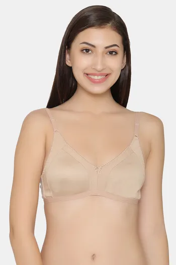 Buy Clovia Double Layered Non Wired Full Coverage T-Shirt Bra - Nude at  Rs.329 online