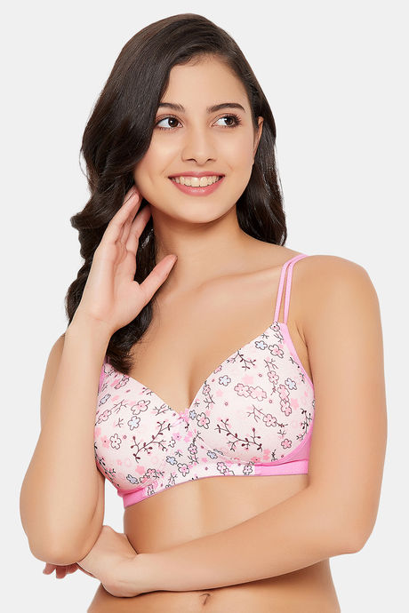 Buy Clovia Padded Non Wired Full Coverage T-Shirt Bra - White at Rs.588  online