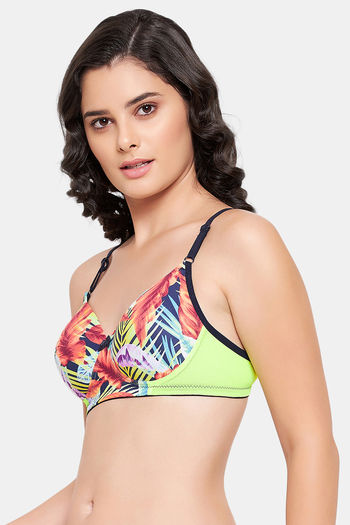 Buy Clovia Padded Non Wired Full Coverage T-Shirt Bra - Assorted at Rs.1199  online