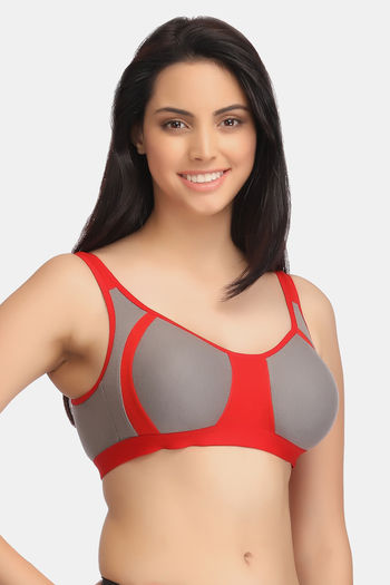 Buy Clovia Double Layered Non Wired Full Coverage Basic Bra - Grey at  Rs.324 online