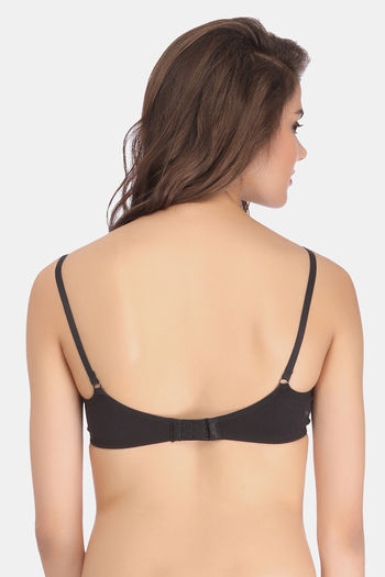 Buy Clovia Double Layered Non Wired Medium Coverage Basic Bra - Black at  Rs.315 online