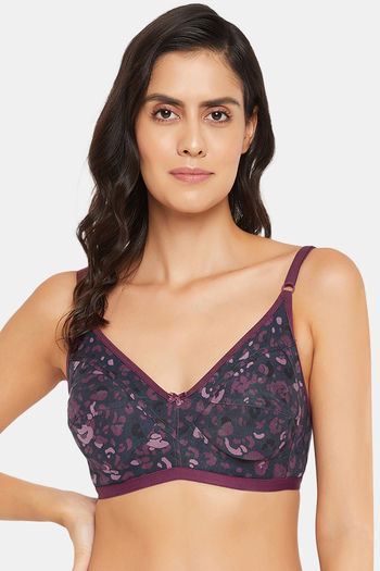 Buy Clovia Double Layered Non Wired Full Coverage T-Shirt Bra - Blue at  Rs.494 online