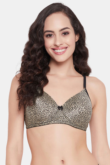 Buy Clovia Padded Non-Wired Full Coverage T-Shirt Bra - Beige at Rs.389  online