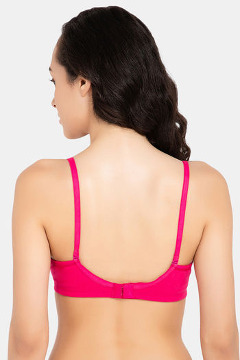 Buy Clovia Padded Non Wired Full Coverage T-Shirt Bra - Magenta at Rs.588  online