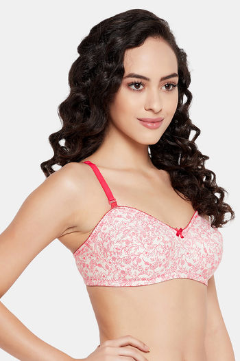 Buy Clovia Padded Non-Wired Full Coverage T-Shirt Bra - White at Rs.359  online