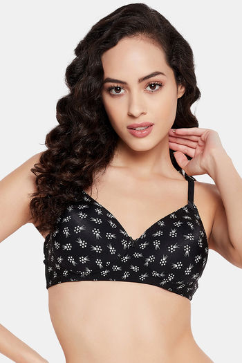 Buy Evolove Black Cotton T-Shirt Bra (36 B) Online at Best Prices in