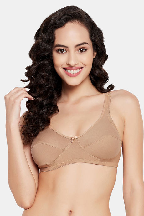 Buy Clovia Padded Non-Wired Full Coverage T-Shirt Bra - Nude at Rs.359  online