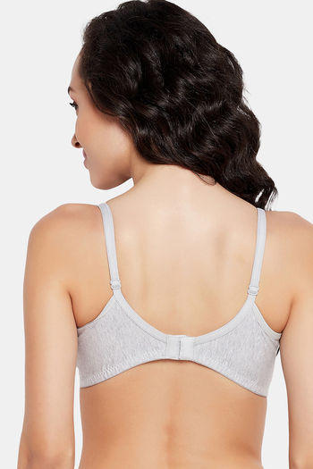 Buy Clovia Padded Non-Wired Full Coverage T-Shirt Bra - Grey at Rs.359  online