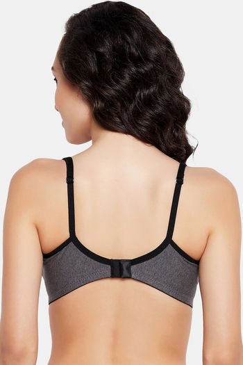 Buy Clovia Padded Non-Wired Full Coverage T-Shirt Bra - Grey at Rs.359  online