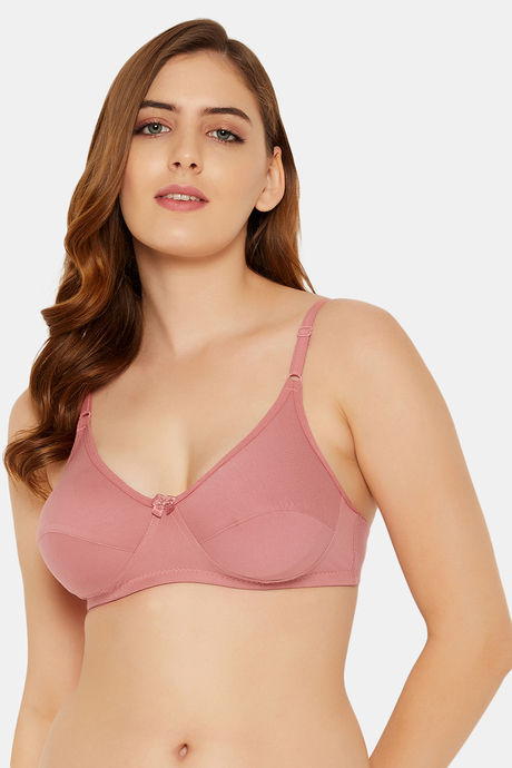 Buy Clovia Double Layered Non Wired Full Coverage T-Shirt Bra - Peach at  Rs.359 online