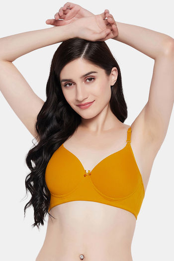 Buy Clovia Lightly Padded Non-Wired T-Shirt Bra - Peach at Rs.588 online