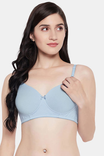 Buy Zivame Beautiful Basics Padded Wired Medium Coverage T-Shirt Bra -  Violet Tulle at Rs.477 online