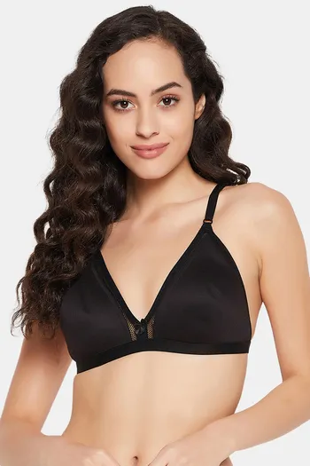 Buy Clovia Padded Non Wired Medium Coverage T-Shirt Bra - Black at Rs.441  online