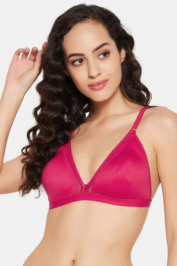 Buy Clovia Padded Non Wired Medium Coverage T-Shirt Bra - Pink at Rs.441  online