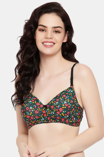 Buy Clovia Padded Non-Wired Full Coverage T-Shirt Bra - Assorted at Rs.1199  online