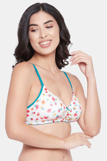 Full Coverage Non-Padded Wirefree Comfort Cami Detachable Bra - PEARL / S
