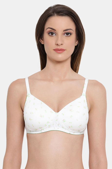 Buy Padded Non-Wired Full Coverage T-Shirt Bra in White - Cotton Rich  Online India, Best Prices, COD - Clovia - BR1279P18