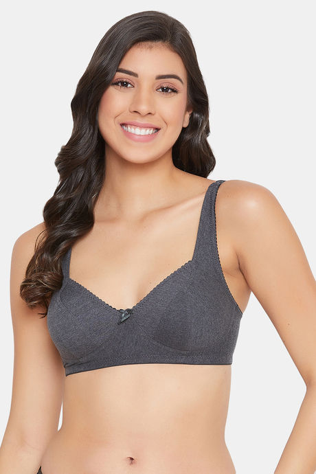 Buy Clovia Double Layered Non Wired Full Coverage T-Shirt Bra - Grey at  Rs.329 online