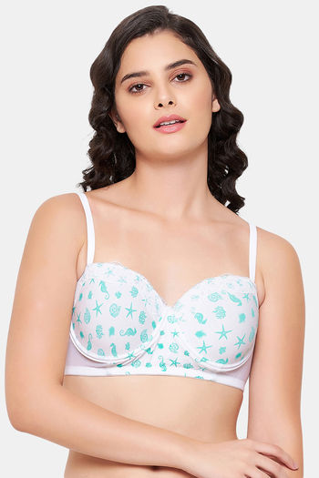 Buy Clovia Padded Wired Full Coverage Bralette White At Rs455 Online Bra Online 