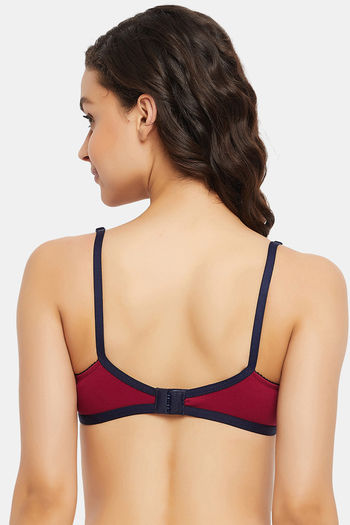 Clovia Double Layered Non Wired Full Coverage T-Shirt Bra - Pink