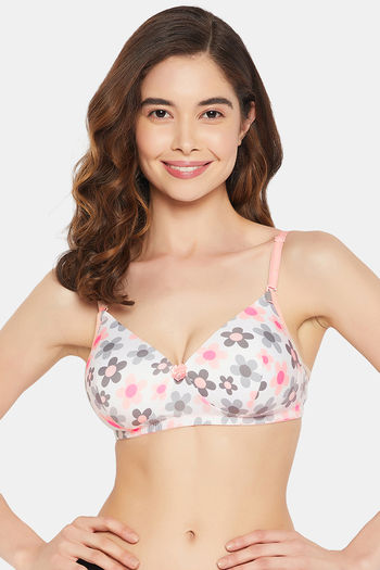 Buy Intimacy Padded Non Wired Medium Coverage T-Shirt Bra - Blue Print at  Rs.555 online
