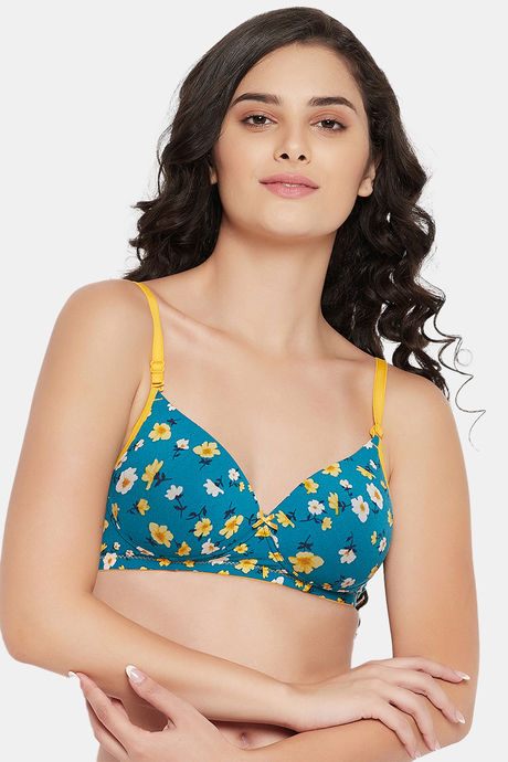 Clovia Women's Level 1 Push-Up Padded Non-Wired Demi Cup Printed