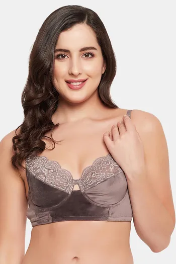 Buy Clovia Double Layered Wired Medium Coverage Bralette - Grey at Rs.1199  online